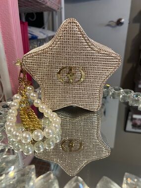 Dior Star Pouch with Wristlet Attached